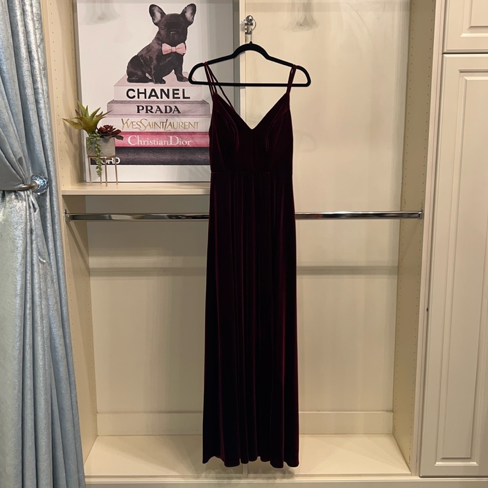 Azazie Sora Velvet Dress, Size A4, Gently Used